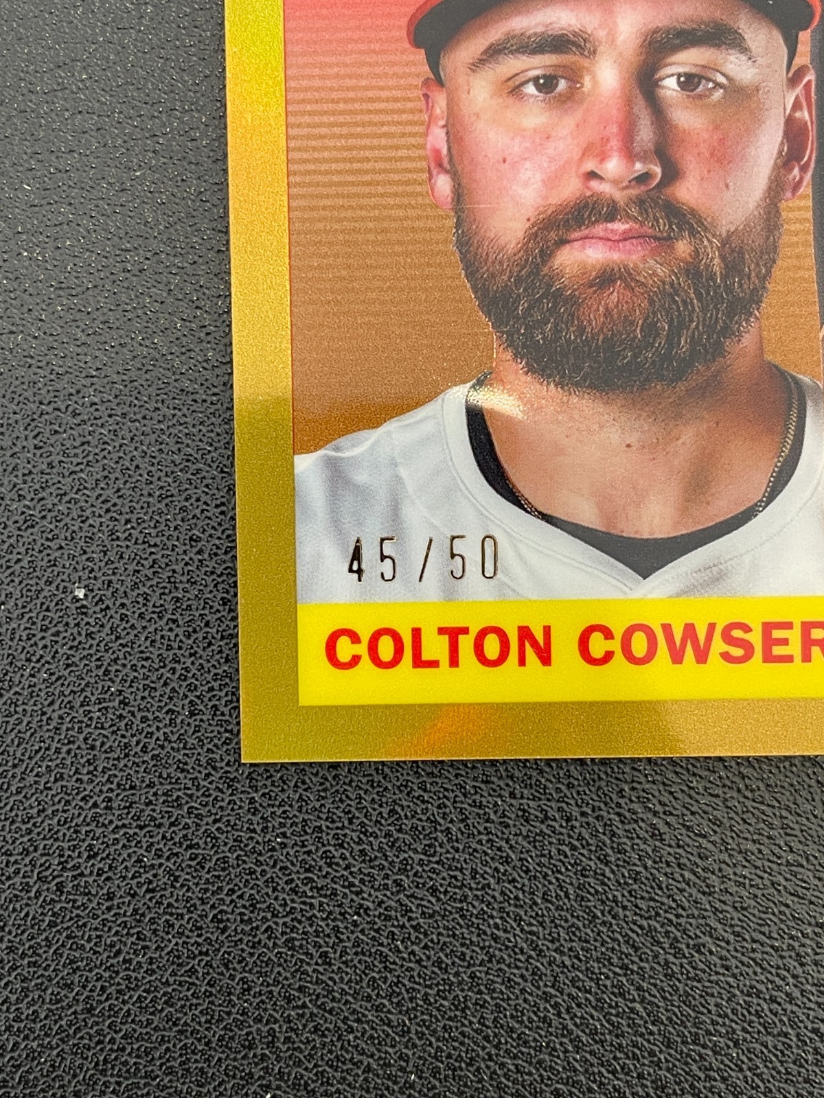2026 Topps Chrome Platinum Colton Cowser Auto Gold Refractor 45/50 BJGE view 3