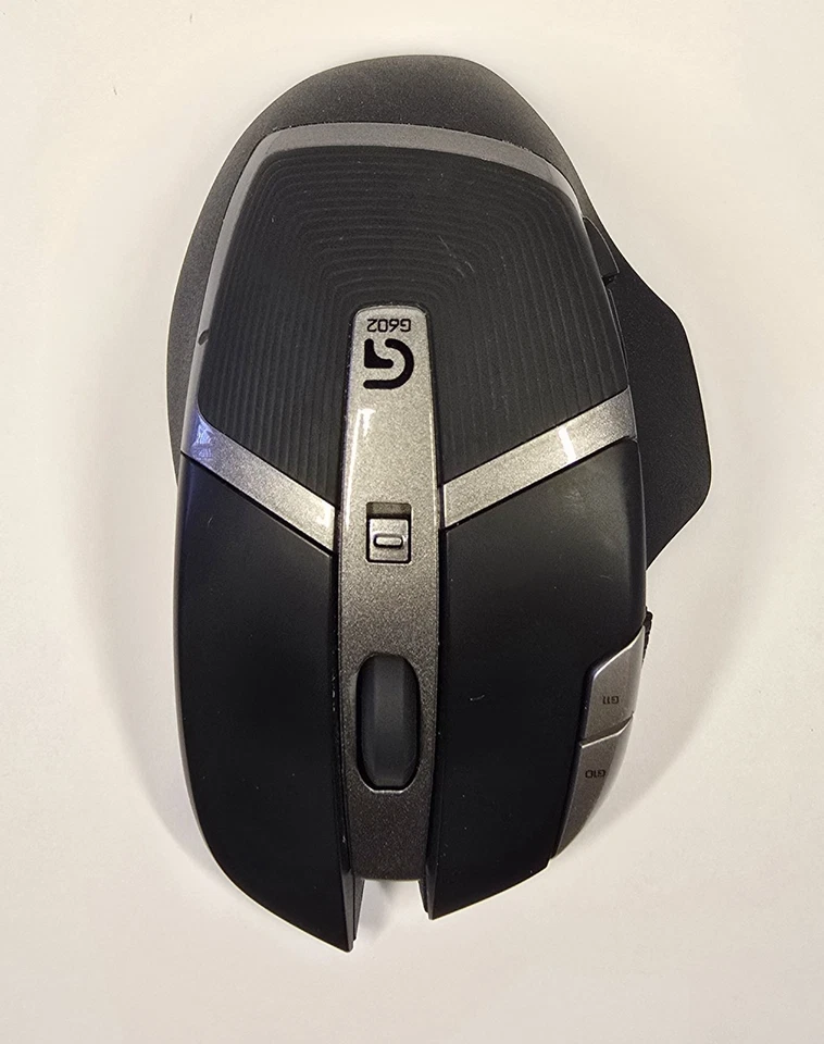 Mouse inalámbrico para juegos Logitech G602 negro sin retraso 11 botones programables Foto 3 de 4