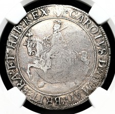 ENGLAND. Charles I, 1625-1642. Hammered Silver Halfcrown, S-2771, NGC XF Details