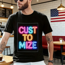 Personalized Custom T-Shirt Customized w/Photo, Text, Logo DTF on Gildan Shirt