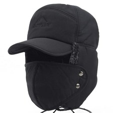 Winter Trapper Hat for Men Ushanka Russian Ski Hunting Cap Baseball Hat with ...