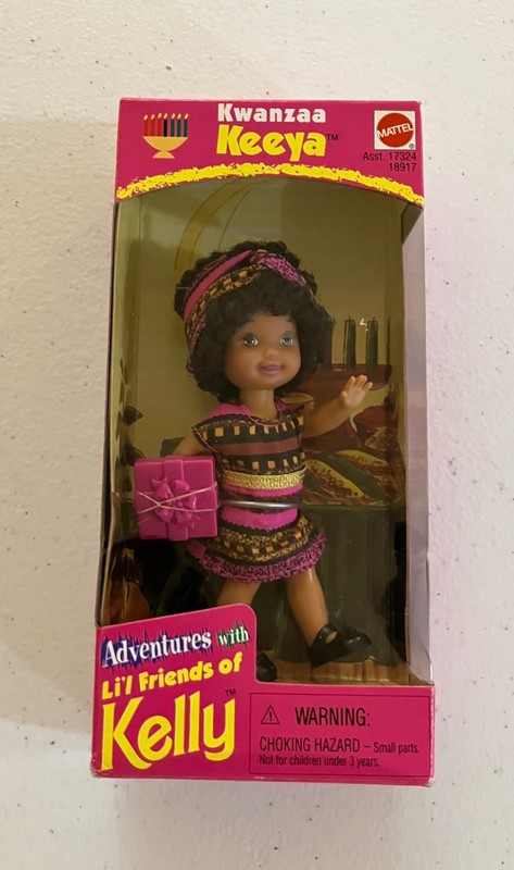 Barbie Adventures with Li'l Friends of Kelly- Kwanzaa Keeya AA 1998 NIB