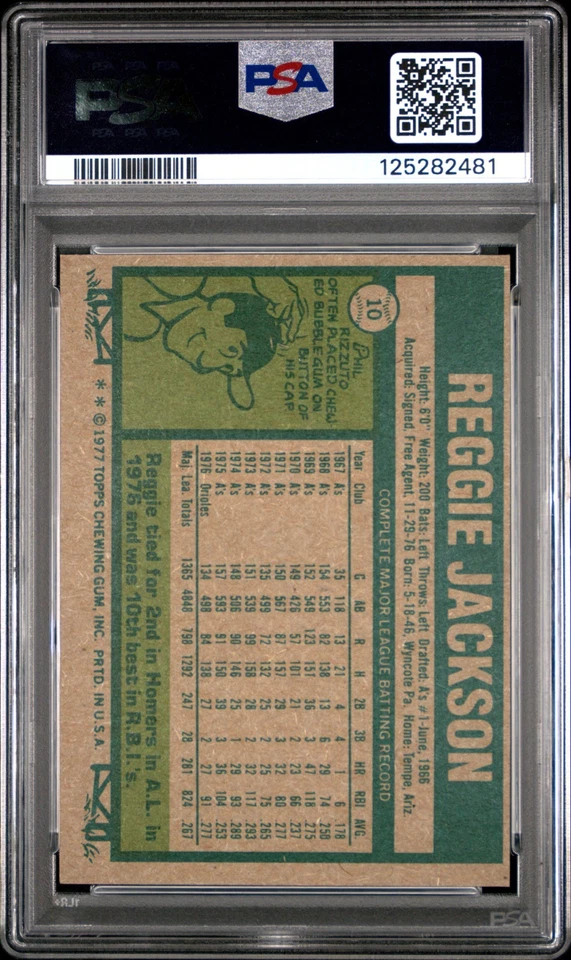 (LOT OF 28) 1977 TOPPS #10 REGGIE JACKSON #100 JOE MORGAN #280 JIM HUNTER PSA 7 - Image 2 of 4