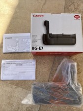 Unused Canon BG-E7 Battery Grip With BGM-E6 Battery Magazine for EOS 7D