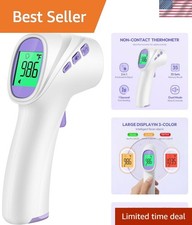 No-Touch Digital Forehead Thermometer for Fast  Accurate Fever Alerts - Purple