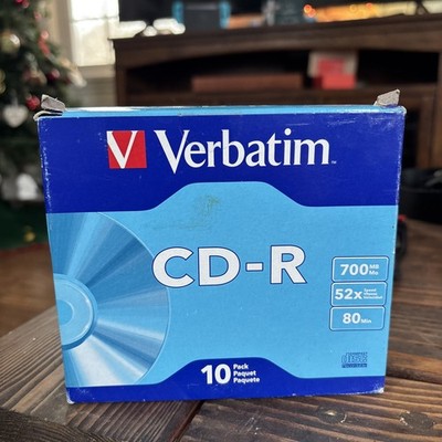 Verbatim CD-R 700MB 52X with Branded Surface - 10pk Slim Case (VER94935)