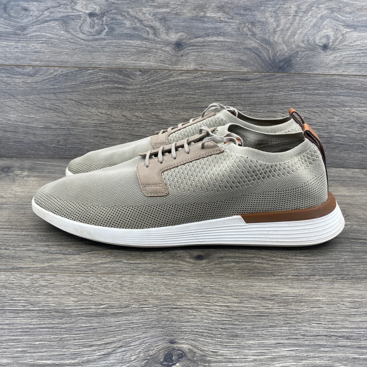 Wolf & Shepherd Swiftknit Swift Derby Mens 12 Stone Tan Hybrid Dress Sneaker Wolf & Shepherd Swiftknit Swift Derby Mens 12 Stone Tan  main image 2