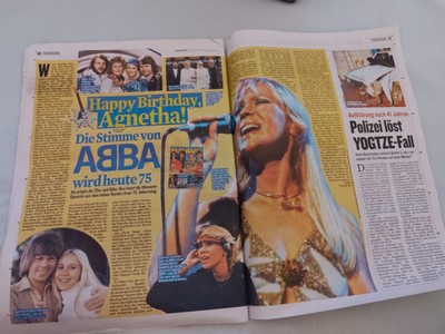Agnetha 75 - Berliner Kurier 05.04.2025 - ABBA 