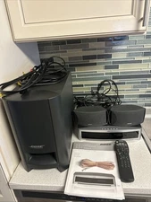 Bose AV3-2-1 II Media Center Speaker System With Remote + Cords Tested H3