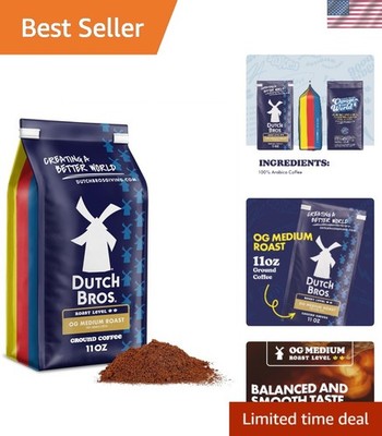 Indulge in Dutch Bros OG Medium Roast Ground Coffee 11oz   Perfectly Sweet