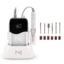 M Mase- Coreless Motor Nail Drill Machine  2-in-1 Nail File - Wireless Efile