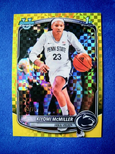 2026 Topps Bowman Chrome 1st KIYOMI McMILLER Yellow X-fractor #/75 FX31