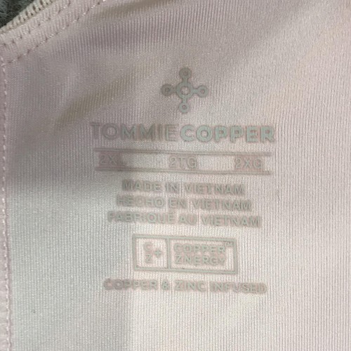 Tommie Copper Sports Bra Womens 2XL Pink Front Zip Copper Znergy Mesh Support - Photo 18/24