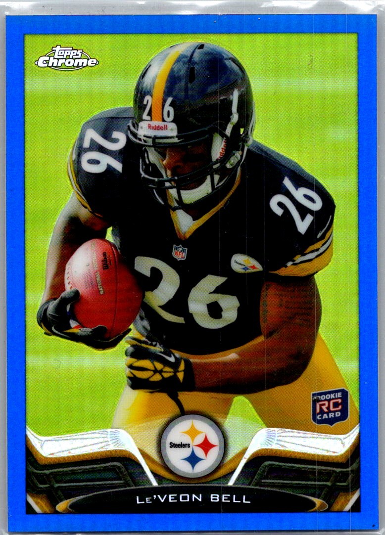 2013 Topps Chrome Blue Refractors Le'Veon Bell Rookie 115/199 Pittsburgh