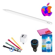 Apple Pencil 2nd Gen Bundle with Cable Ties  Screen Cleaning Kit
