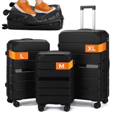 Koffer Unzerst&ouml;rbar Reisekoffer Hartschalen Handgep&auml;ck Trolley Kofferset M-L-XL