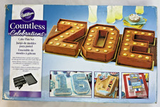 Wilton Countless Celebrations Baking Pan Set Letters Numbers Baking Pan 39 Pi...
