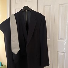 Evan Picone Suit Mens 40L 2 Button 100% Wool Pants 38* 36 Pleated Made In USA