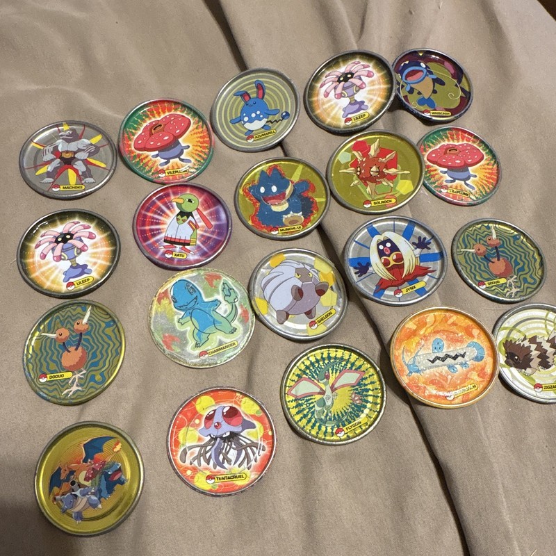 Pokémon Tazos Pogs Holographic Tazo Discs Vintage Discontinued Collectibles