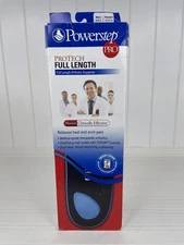 Powerstep Protech Full Length Arch Support Orthotic Insoles Men’s 9 Women’s 11