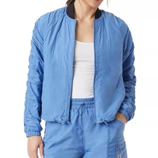 BASS Outdoor Packable Bomber Women Lightweight Jacket Size US L Ebb-&-Flow Blue