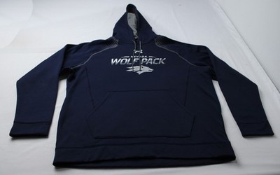 Under Armour Men's Nevada Wolf Pack Pullover Hoodie AP2 Navy Blue Size: 3XL