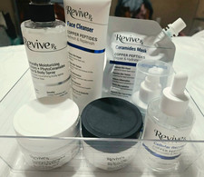 ReviveRx Copper Peptides Skin Care Gift Set Cleanser Mask Cream Fragrance-Free