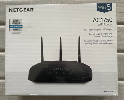 #ad #ad NEW Sealed Netgear AC1750 Smart Wifi Router Model R6350 Up To 25 Devices $45.95