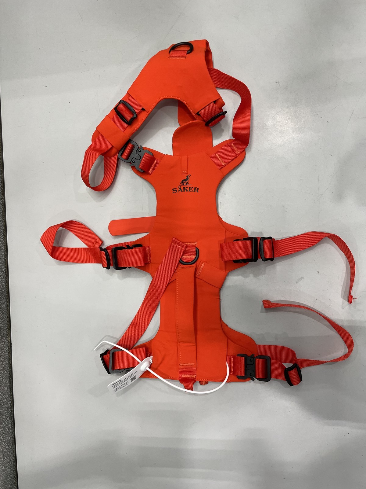 Saker Muse Dog Harness Large, Alpine Orange