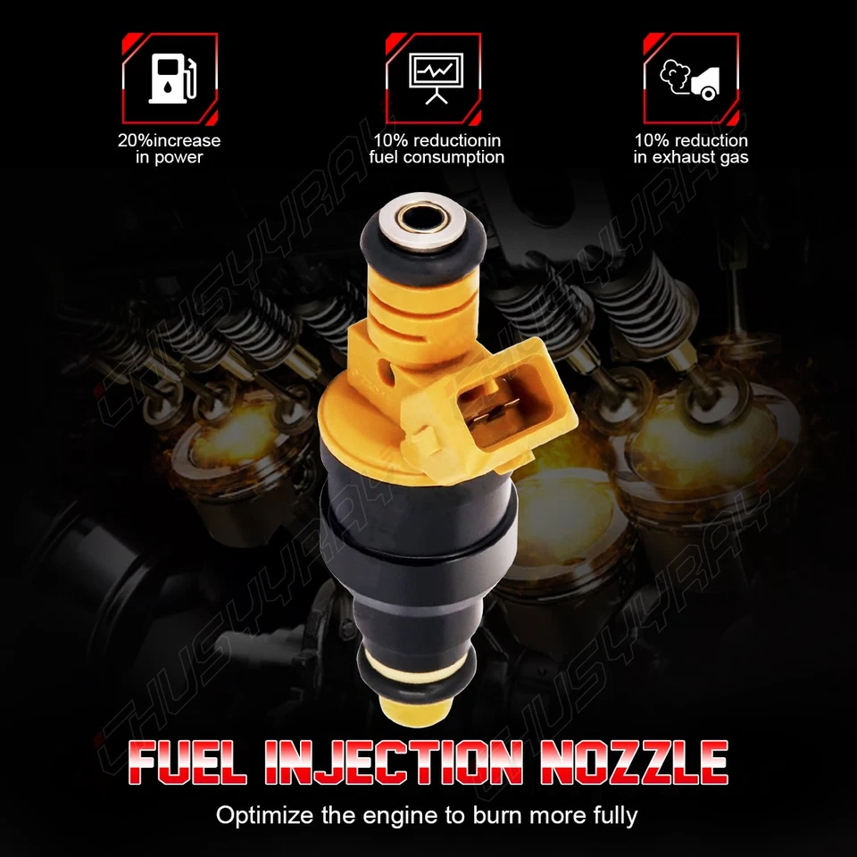 Upgrade Fuel Injector Set NEW X 8Pcs FOR Ford 7.0L F600, F700, F800 1991-1998 - Image 2 of 4