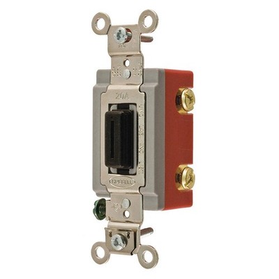 BRYANT 4902L Wall Switch,Black,20A,2-Pole Switch 49YZ64