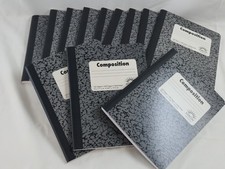 12 Pk Norcom Composition Notebook 100 Sheets 200 Pages 9 3/4 X 7 1/2 Black