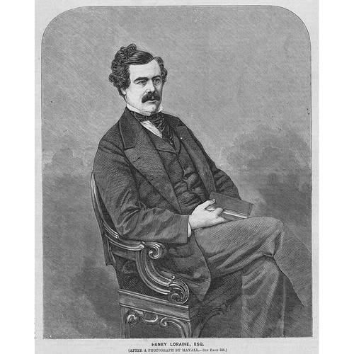 HENRY LORAINE English Actor - Antique Print 1859