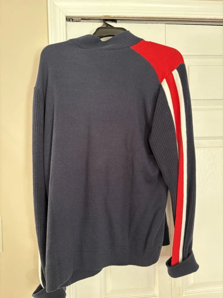 Suéter para hombre Michael Kors rojo y espalda azul marino nuevo con etiquetas Foto 4 de 4