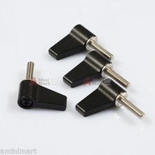 4pcs M4 Rotating Knob Adjustable Thumb Lever Screw fr 15mm Rod Clamp block Rig