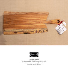 Grattoni - Planche à Découper Bree L en Bois Orme - Longueur 61-80 CM -