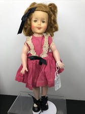 12 Vintage Ideal Shirley Temple Doll Vinyl 1960 Original Pink Dress As Is SF