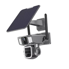 Solar Power 4G WIFI Security Camera 12MP 10X Zoom 4K Cam PIR Auto Tracking PTZx5