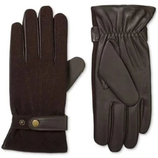 Isotoner Signature Men’s Smart Touch Glove Saddle New Color Brown Size L