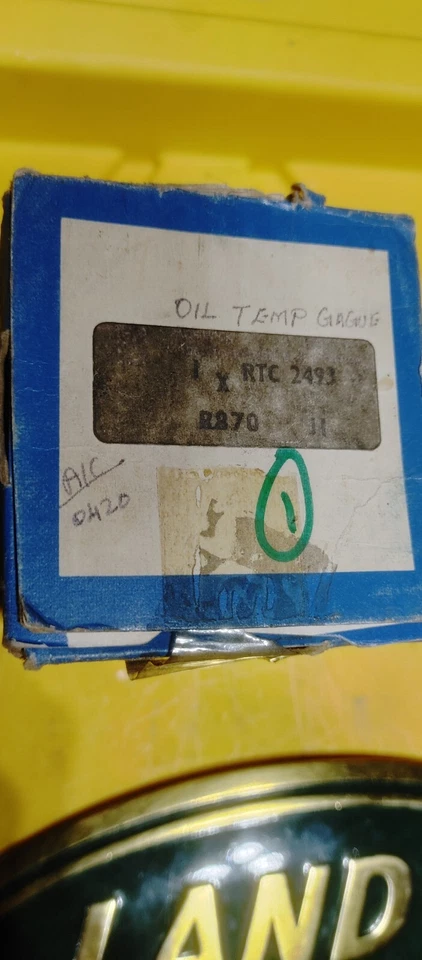 Medidor de temperatura de aceite Land Rover NOS Range Rover Classic Series 1 OEM RTC2493 Foto 2 de 4
