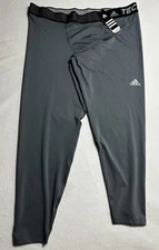 Adidas Techfit Compression Base Climalite Pants Tights Grey Mens Size 3XL NWT
