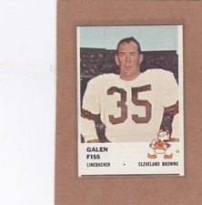1961 FLEER FOOTBALL GALEN FISS ROOKIE #17 BROWNS NM *A28591