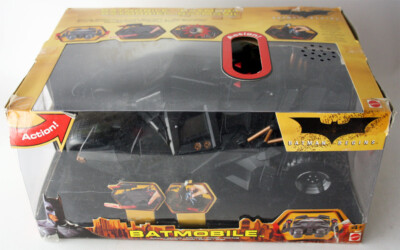 2005 BATMAN BEGINS BATMOBILE ELECTRONIC TUMBLER VEHICLE MATTEL NEW