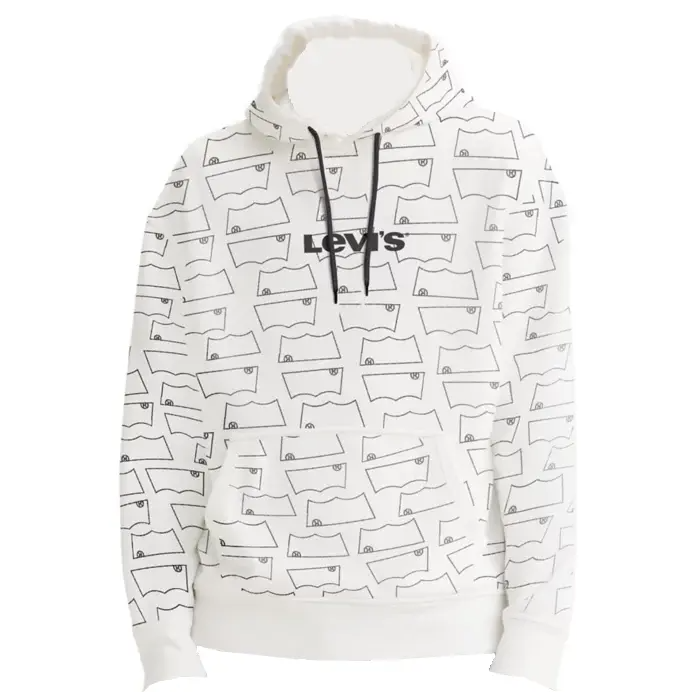 Sweatshirt Levi's T2 Relaxed Graphic Po MV Hoodie Red - View #10