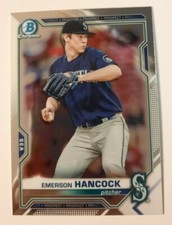 2021 Bowman Chrome EMERSON HANCOCK Prospect Card #BCP-78 Seattle Mariners