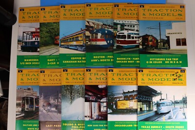 1976 Traction & Models Vintage Magazine Full Year 12 Issues Exc. Condition