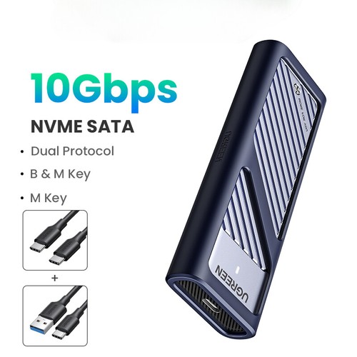 M2 SSD Case NVME SATA Dual Protocol M.2 To Type C SSD Adapter For SSD Disk Box - 第 9/32 張圖片