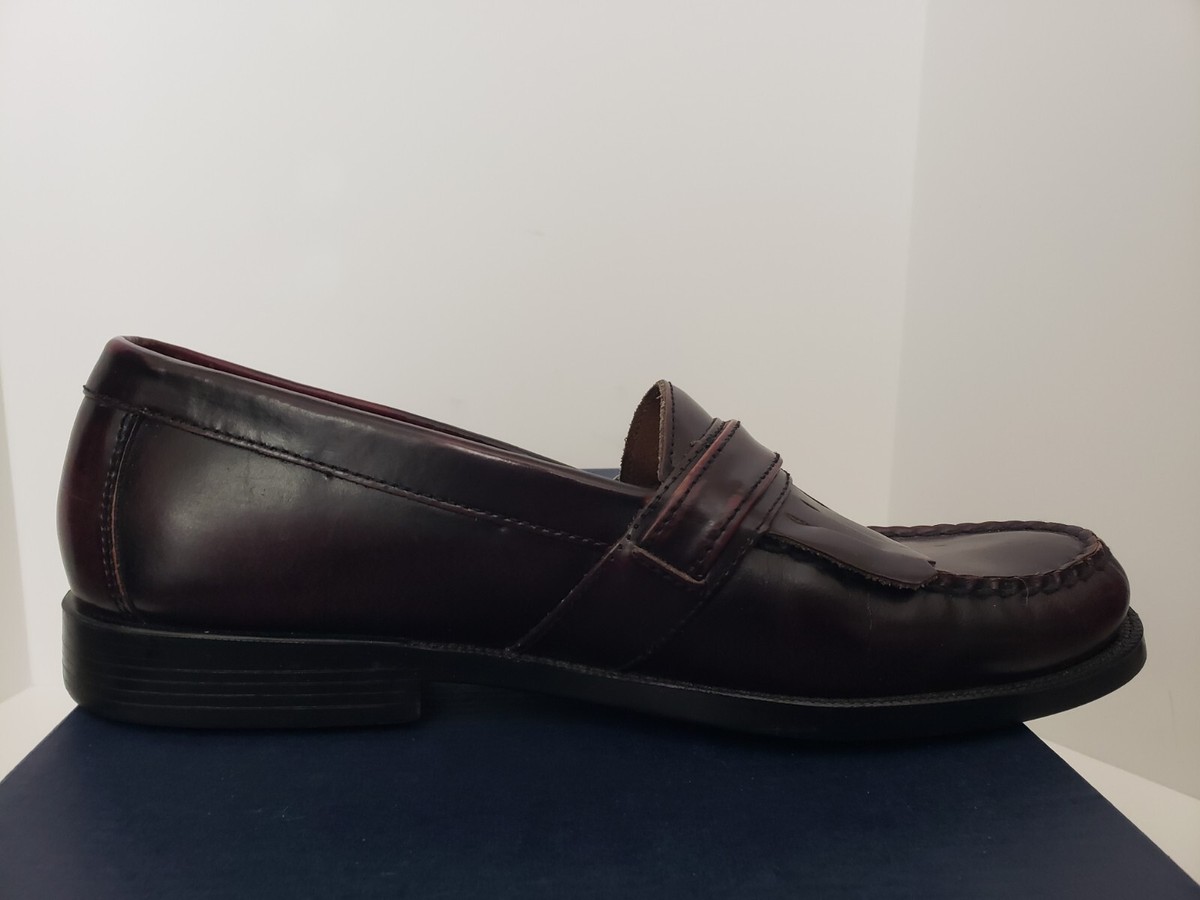 Bass Parker Shoes Mens Size 13 Brown Black Leather Kiltie Loafers Buckle Slip On Kiltie Loafer - Black Latigo/Heritage Brown | Rancourt & Co  main image 2