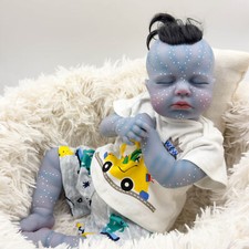 Lifelike 20" Reborn Baby Dolls Cloth Body Sleeping Adorable Avatar Poseable Baby