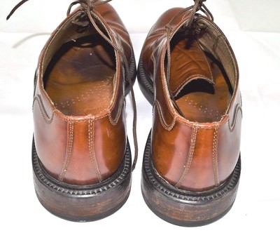 Antica Cuoieria Brown Leather Oxfords Cap Toe Lace Up Shoes  display picture 3
